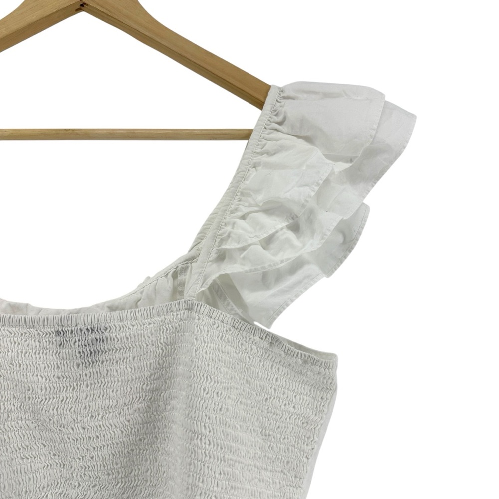 Express White Ruffle Collar Off Shoulder Bodysuit - Picture 4 of 6